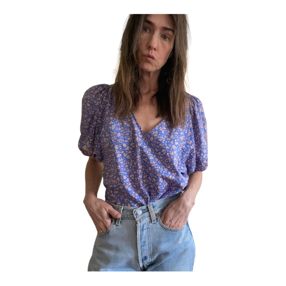 Madewell Floral Top